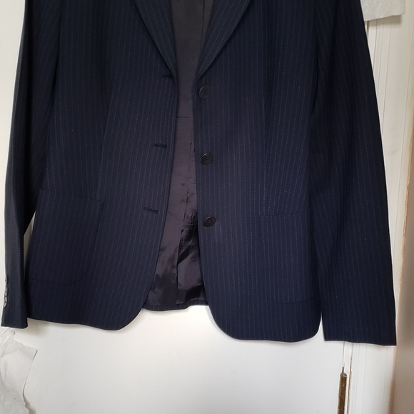 TOMBOLINI navy blue stripe jacket . - Picture 5 of 8